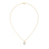 Radiant Allure Oval Lab Grown Diamond Gold Pendant Chain