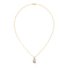 Eternal Glow Oval Cut Lab Grown Diamond Gold Pendant Chain
