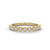 Radiant Circles: Lab Grown Diamond Bezel Set Gold Ring