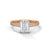Radiant Cut Lab Grown Diamond Gold Ring