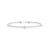 Lunara Glow is a 7-inch diamond bangle bracelet featuring 5 carats of round-cut brilliance, offering timeless elegance in a sleek, sculptural silhouette.
