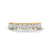 Half eternity wedding band with Marquise and Round cut lab grown Diamond for