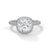 A dazzling cushion-cut lab-grown diamond encircled by a radiant halo and pavé band — timeless elegance with a modern soul.