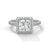 “Celesttia Ring—princess-cut brilliance, radiant halo sparkle, and pavé band elegance crafted to symbolize modern beauty, timeless love, and unforgettable moments.”