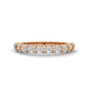 Eternity gold ring Designed with a continuous row of round-cut lab-grown diamonds