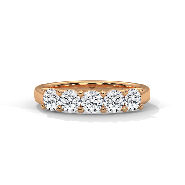 Eternal Spark 5-Stone Lab Grown Diamond Gold Ring