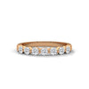 BRILLIANT CUT ROUND LAB GROWN DIAMOND SEMI ETERNITY SLEEK BAND