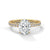 Classic Four Prong Setting Oval Cut Lab Grown Diamond Gold Ring