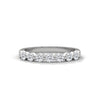 BRILLIANT CUT ROUND LAB GROWN DIAMOND SEMI ETERNITY SLEEK BAND