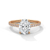Oval Cut Lab Grown Diamond Gold Engagement Ring