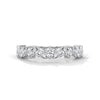 Half eternity wedding band with Marquise and Round cut lab grown Diamond for
