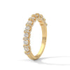 Eternity gold ring Designed with a continuous row of round-cut lab-grown diamonds