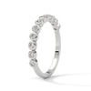Radiant Circles: Lab Grown Diamond Bezel Set Gold Ring