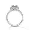 “Celesttia Ring—princess-cut brilliance, radiant halo sparkle, and pavé band elegance crafted to symbolize modern beauty, timeless love, and unforgettable moments.”