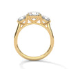 Everlasting Three-Stone Lab Grown Diamond Gold Ring