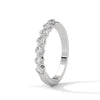 BRILLIANT CUT ROUND LAB GROWN DIAMOND SEMI ETERNITY SLEEK BAND