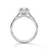 “Celeste Ring—princess-cut diamond brilliance, sleek four-prong solitaire elegance, and timeless white-gold beauty crafted to symbolize pure love, modern style, and lasting grace.”