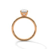 Elegant Oval Solitaire Lab Grown Diamond Gold Ring