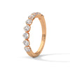Classic Radiance: Lab Grown Diamond Half Eternity Gold Ring