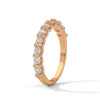 Eternity gold ring Designed with a continuous row of round-cut lab-grown diamonds