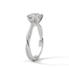 Twist of Elegance Lab Grown Diamond Gold Solitaire Ring