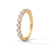 Classic Radiance: Lab Grown Diamond Half Eternity Gold Ring