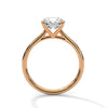 “Rose-gold round diamond solitaire—brilliantsparkle, pavé-band elegance, and timeless luxurycrafted for everlasting love and unforgettablemoments.”