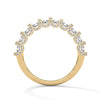 Eternity gold ring Designed with a continuous row of round-cut lab-grown diamonds