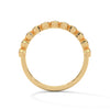Radiant Circles: Lab Grown Diamond Bezel Set Gold Ring