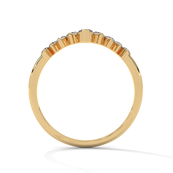 Marquise Cluster Lab-Grown Diamond Gold Ring