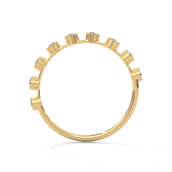 Lab Grown Diamond Minimal Gold Band