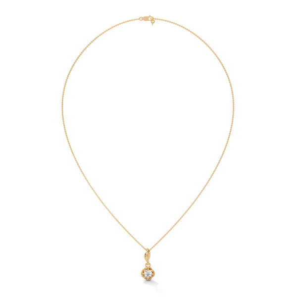 Delicate yet dazzling, the Petite Bloom Solitaire Pendant brings timeless charm with a floral-inspired twist on a classic solitaire.