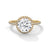 Round Lab Grown Diamond Gold Ring Pave Perfection in a Timeless Halo Design