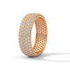 Gold Eternity Band with row of lab grown diamonds