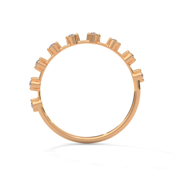 Lab Grown Diamond Minimal Gold Band