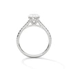 Oval Cut Lab Grown Diamond Gold Engagement Ring