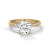 Twist of Elegance Lab Grown Diamond Gold Solitaire Ring