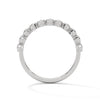 Radiant Circles: Lab Grown Diamond Bezel Set Gold Ring