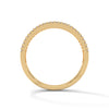 baguette-cut and round cut lab grown Diamond Double Halo Gold Band