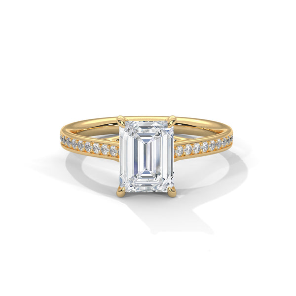 Radiant Cut Lab Grown Diamond Gold Ring