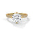 Round Cut Lab Grown Diamond Pave Gold Ring