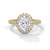 Oval Halo Lab Grown Diamond Gold Ring