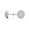 Celestial Halo Lab Grown Diamond Gold Stud Earrings