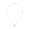 Radiant cut Lab Grown Diamond Gold Pendant Chain