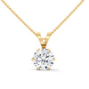 Eternal Radiance Lab Grown Diamond Gold Pendant Chain