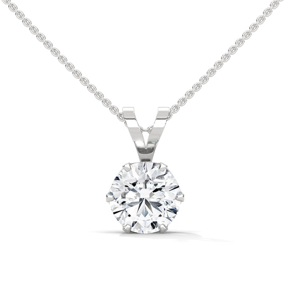 Eternal Radiance Lab Grown Diamond Gold Pendant Chain
