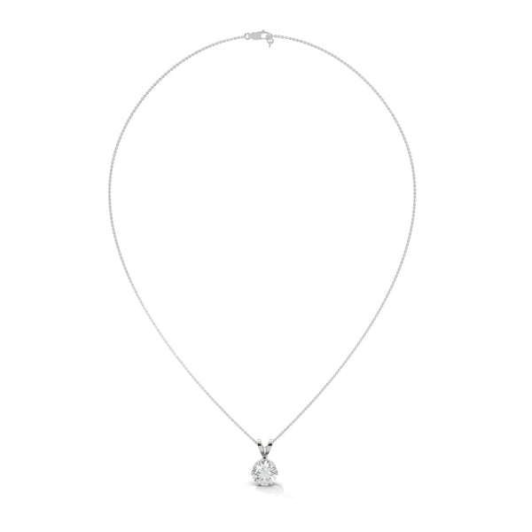 Eternal Radiance Lab Grown Diamond Gold Pendant Chain