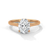 Oval Cut Lab Grown Diamond Gold Ring