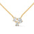 Trio Brilliance Lab Grown Diamond Gold Pendant Chain