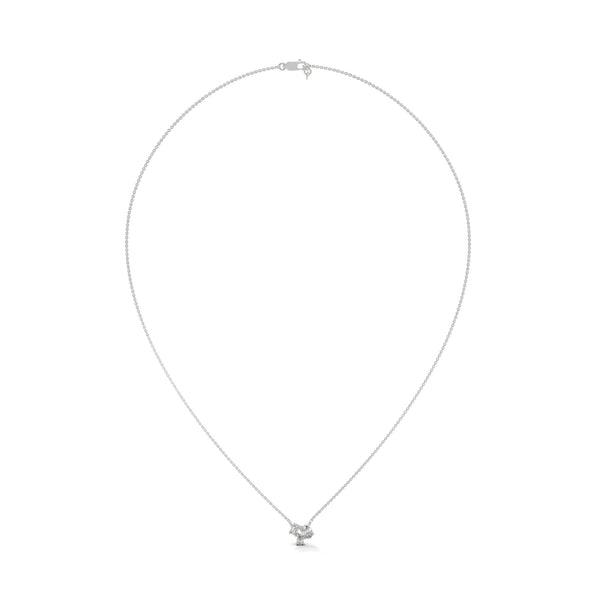 Trio Brilliance Lab Grown Diamond Gold Pendant Chain